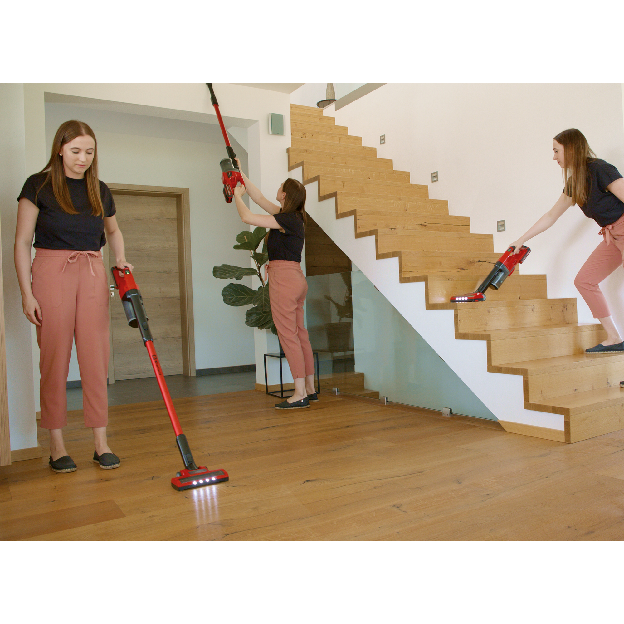 Akku-Stielstaubsauger 'TE-SV 18 Li' 18 V mit Akku und Ladegerät