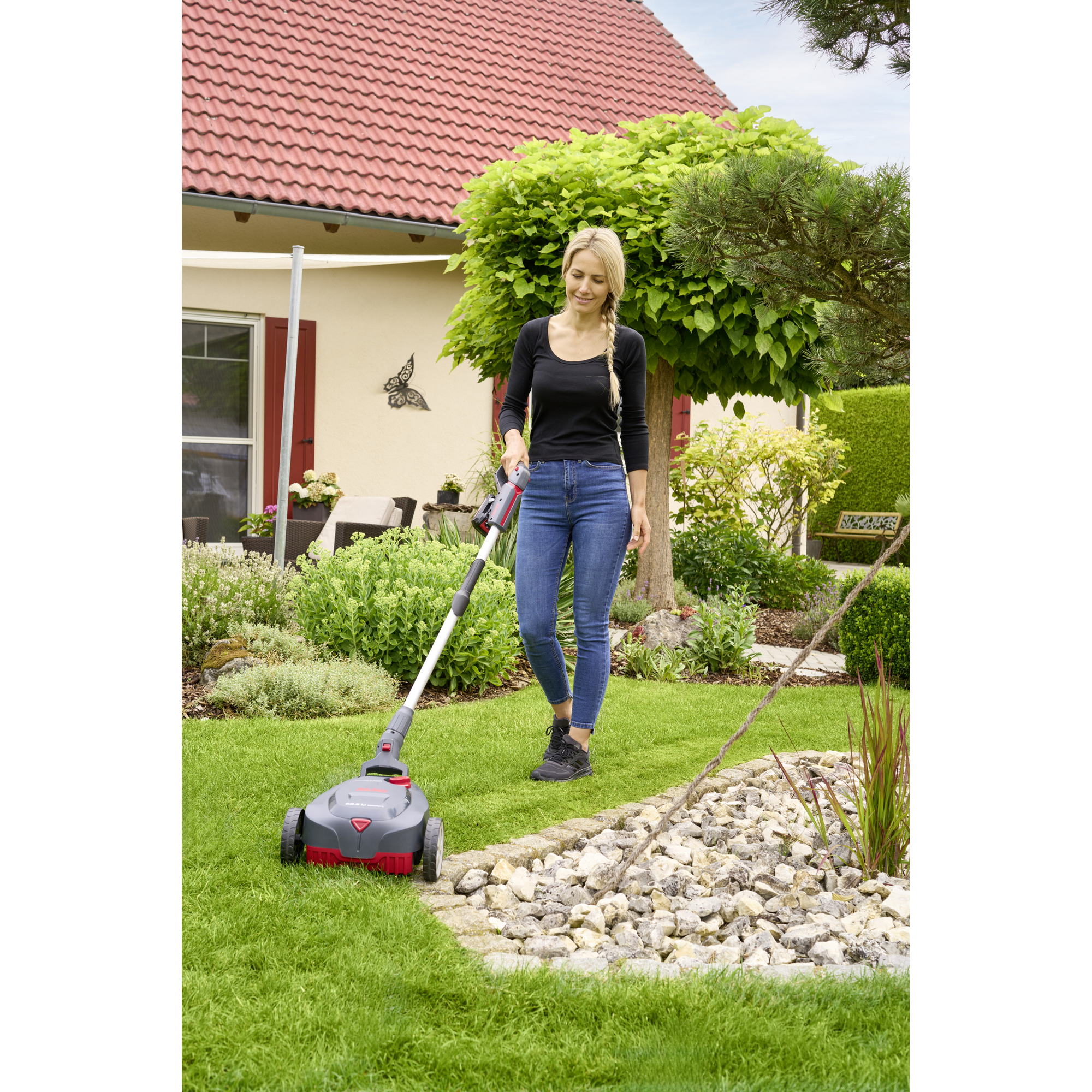 Akku-Mulchmäher '22.6 Li Comfort' 18/36 V ohne Akku und Ladegerät bis 150 m²