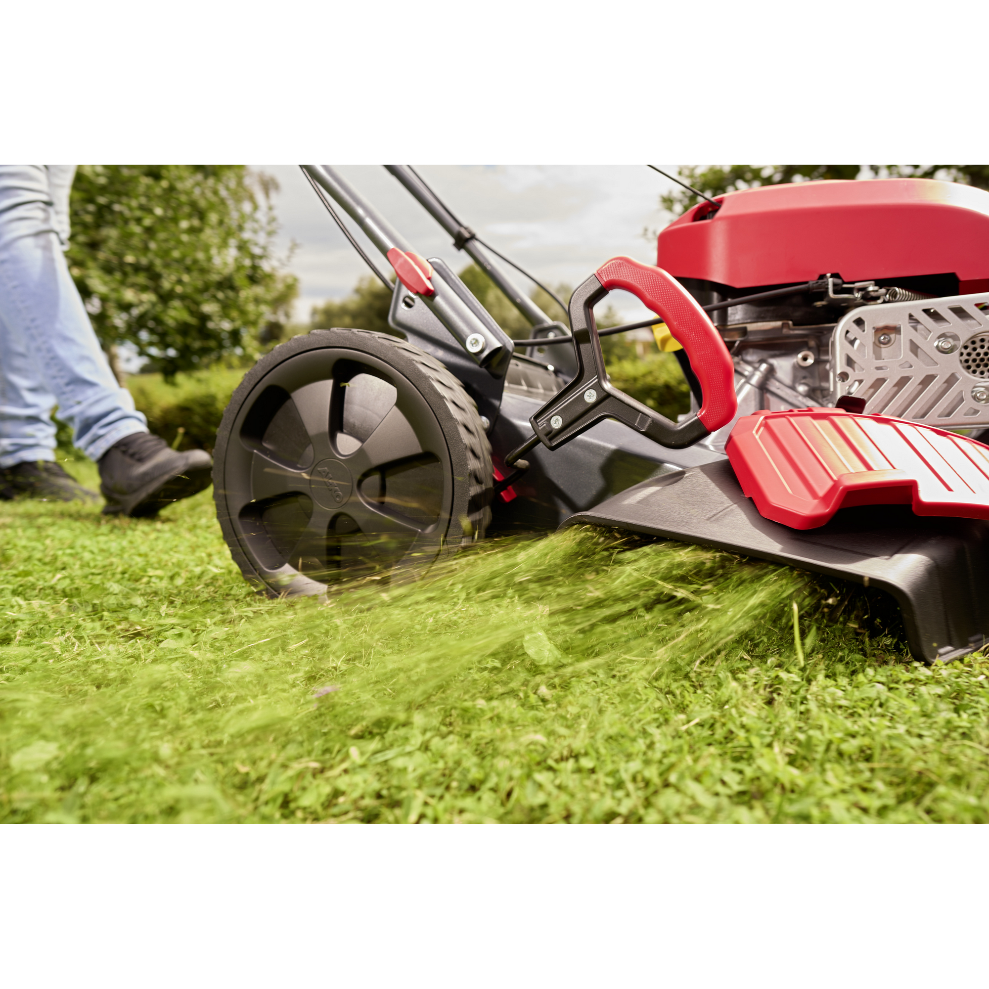 Benzin-Rasenmäher 'Easy 4.66 SP-D' 2,4 kW 4-in-1 System bis 1400 m²