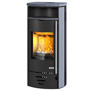 Kaminofen 'Casablanca 4.0 STS' Stahl/Sandstein grau 7 kW