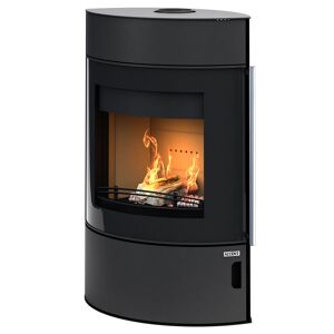 Kaminofen 'Elbe' Stahl schwarz/weiß 8 kW