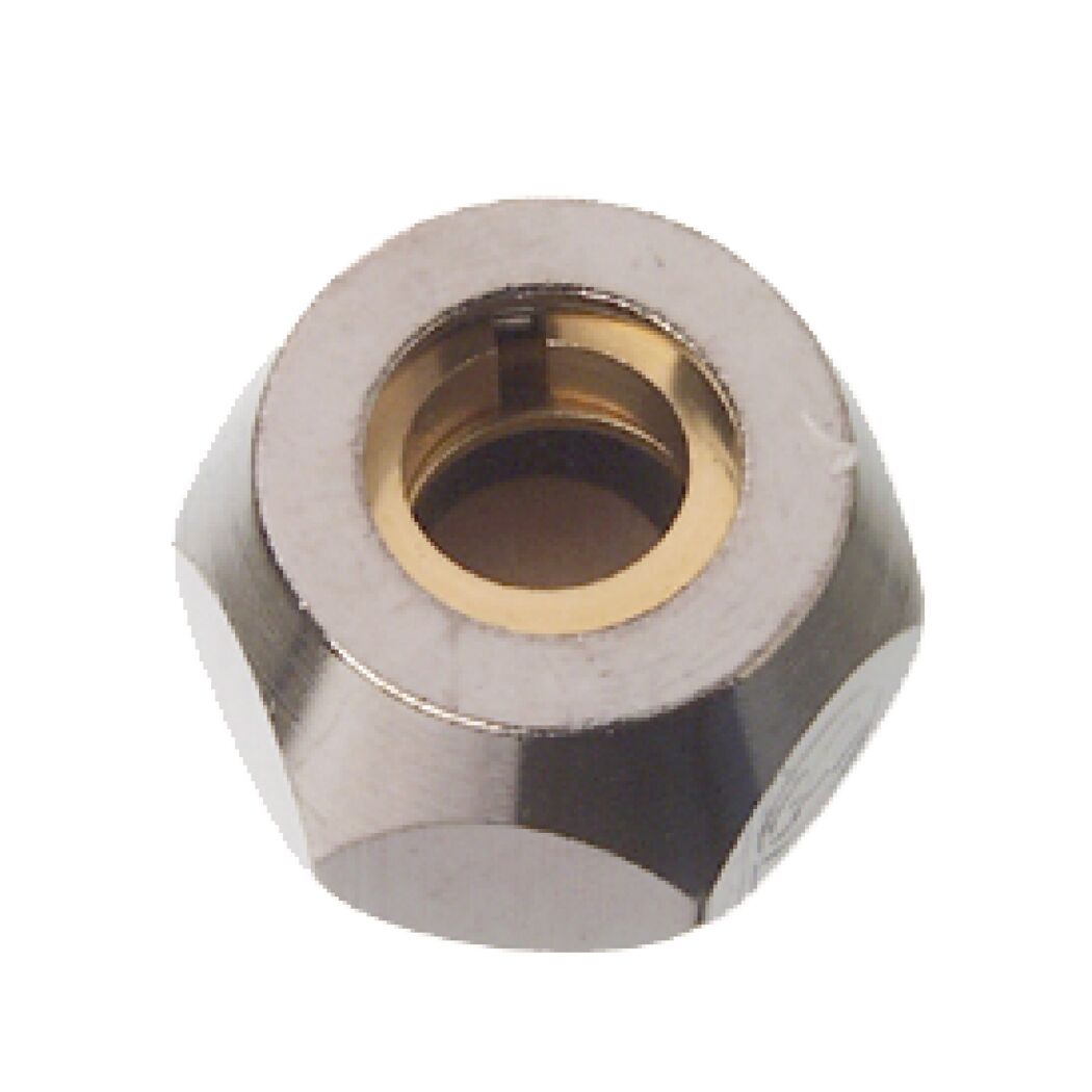 Quetschfitting Überwurfmutter verchromt 3/8" x 10 mm 2 Stück