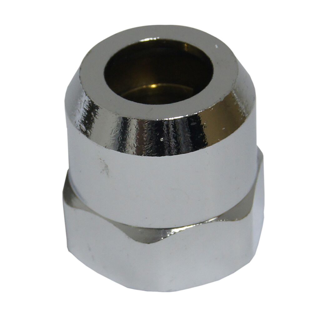 Quetschfitting Überwurfmutter verchromt 3/8" x 10 mm