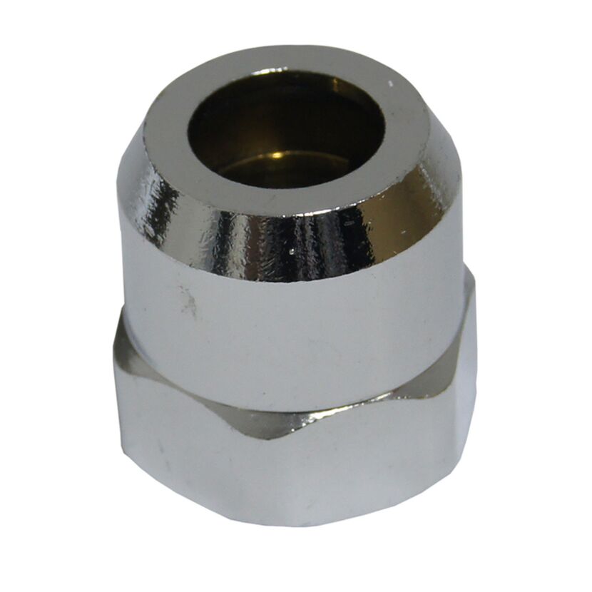 Quetschfitting Überwurfmutter verchromt 3/8" x 10 mm