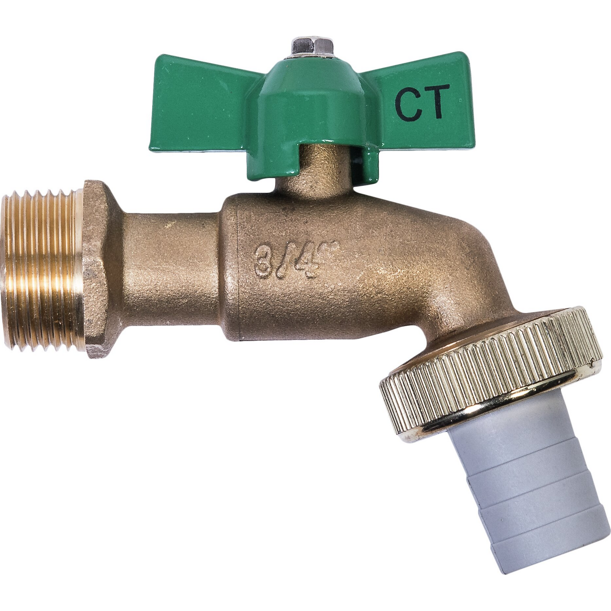Kugelauslaufventil MS 3/4" mit Flügelgriff