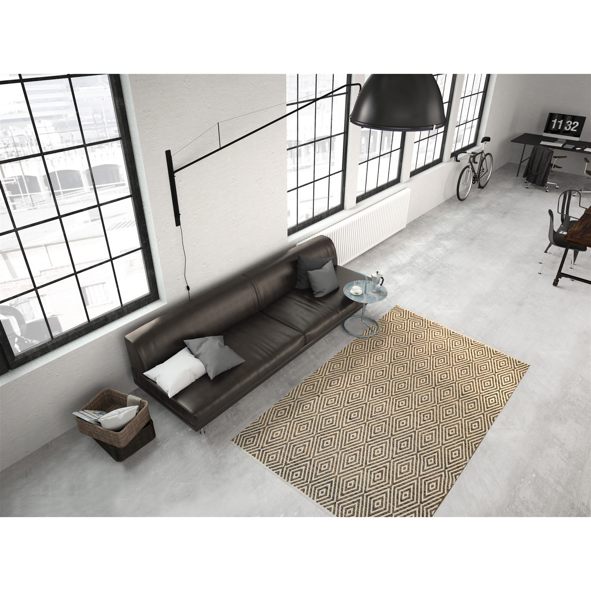 Teppich 'Aperitif' beige/braun 160 x 230 cm