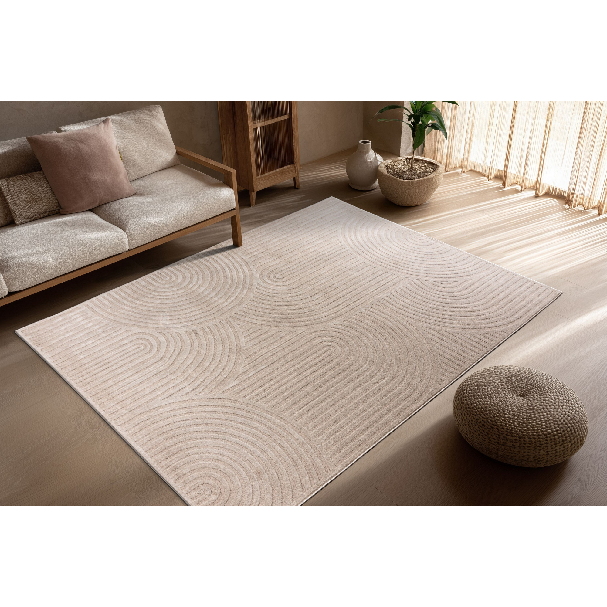 Teppich 'Bandito' beige 160 x 230 cm