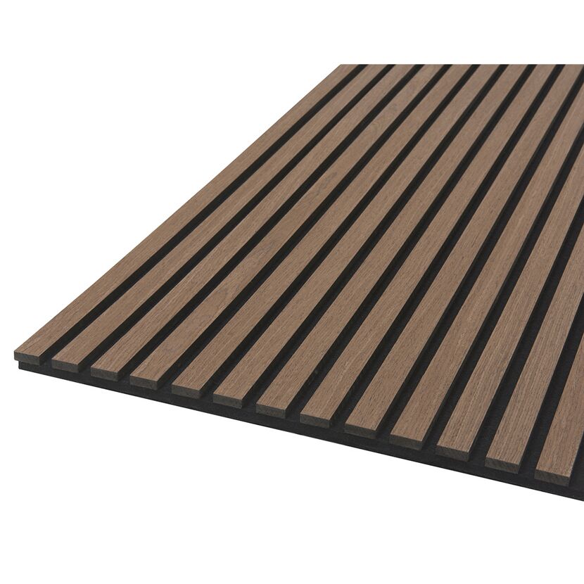 Akustikpanel MDF walnussfarben 52 x 244 x 1,8 cm
