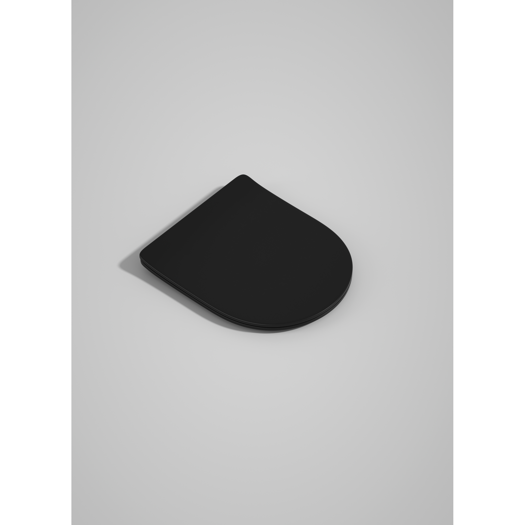 WC-Sitz 'Nakia' mattschwarz mit Absenkautomatik