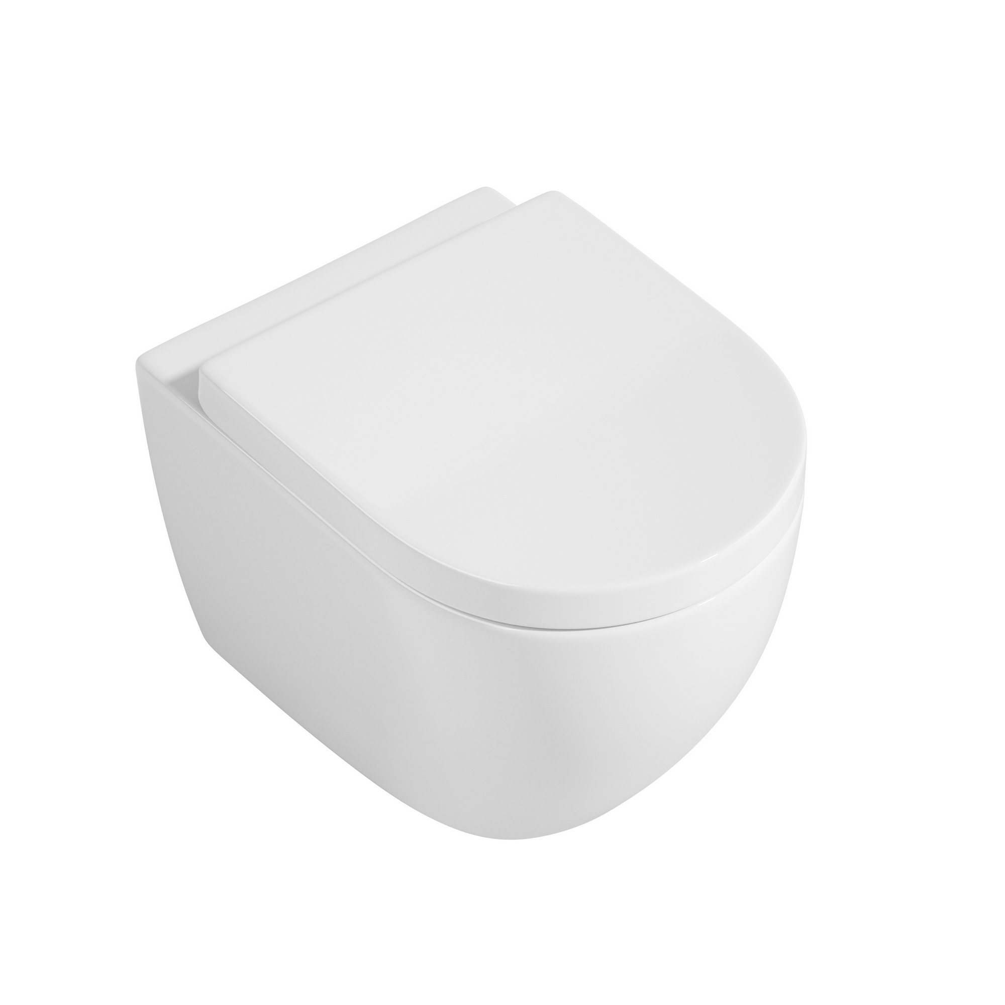 Wand-WC-Set 'Adonis 2.0' spülrandlos inklusive WC-Sitz weiß
