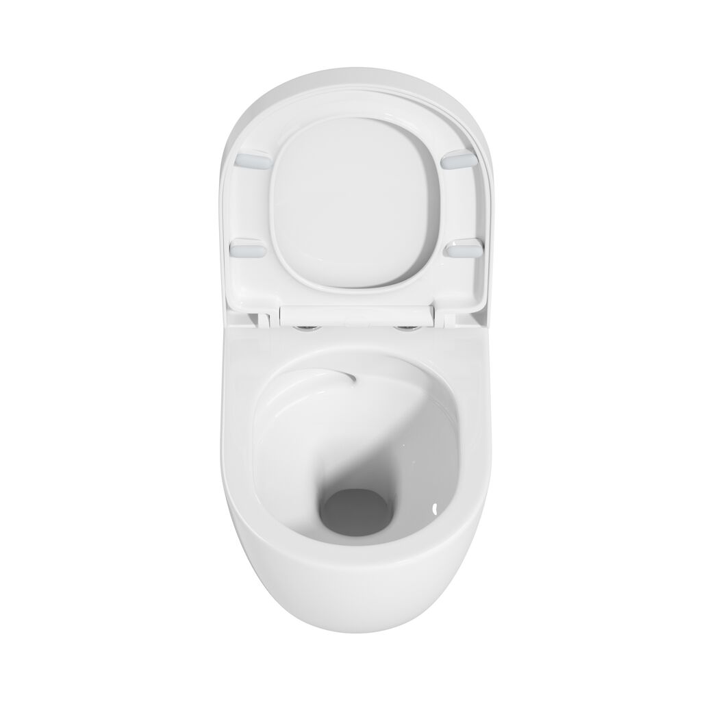 Wand-WC-Set spülrandlos 'Adonis 2.0' inklusive WC-Sitz weiß