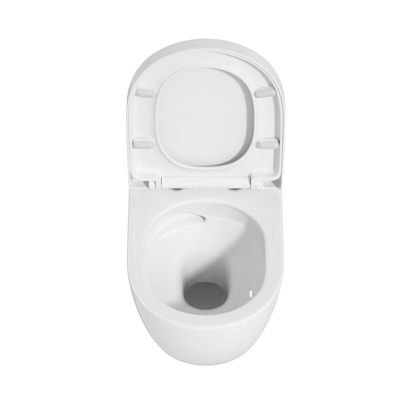 Wand-WC-Set 'Adonis 2.0' spülrandlos inklusive WC-Sitz weiß