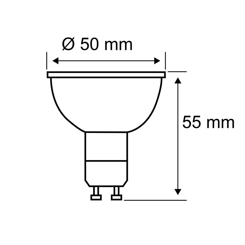 LED-Reflektor GU10 4,3 W 320 lm