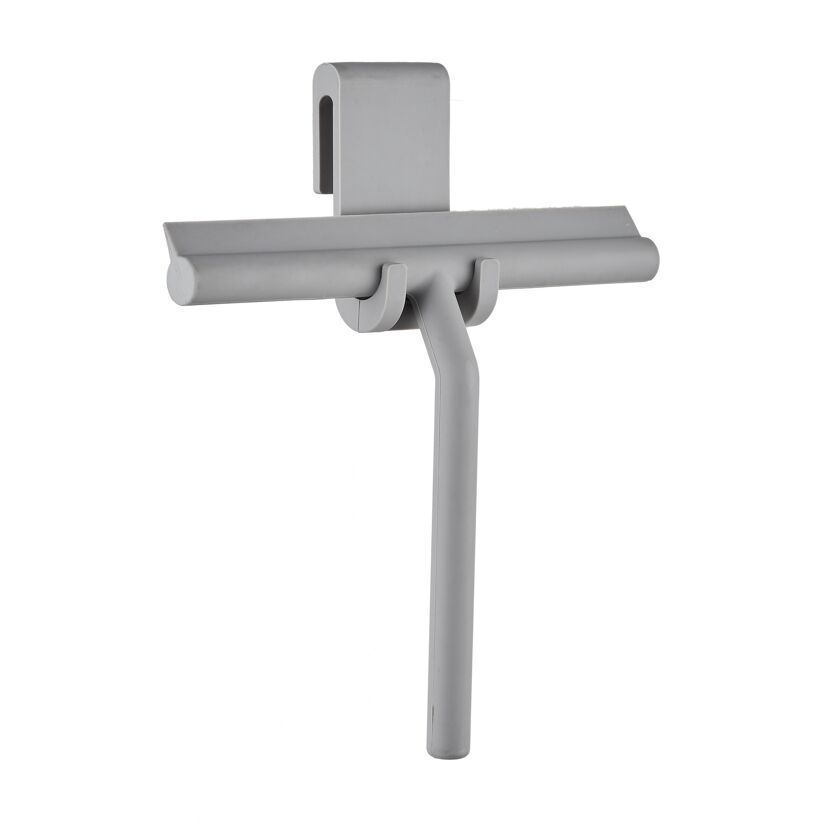 Duschset 'Kuta' chromfarben/grau mit Abzieher