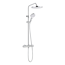 Duschsystem 'Glaia' chromfarben mit Thermostat