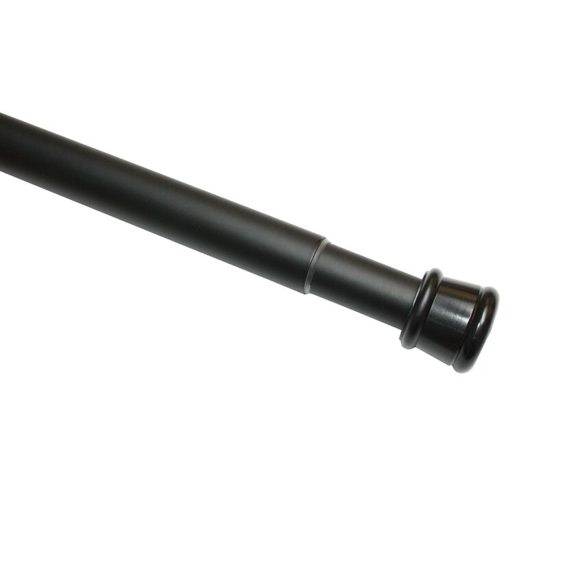 Spannstange ausziehbar Ø 23/26 mm schwarz 90 – 140 cm