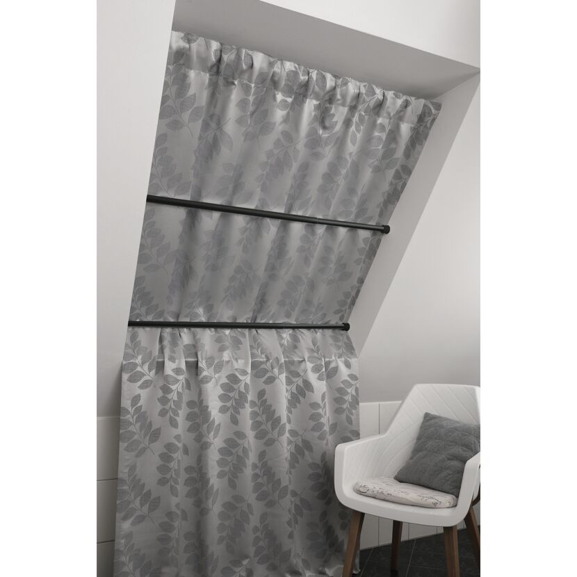 Spannstange ausziehbar Ø 23/26 mm schwarz 90 – 140 cm