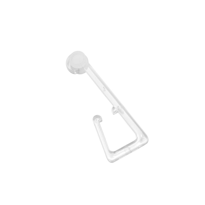 Haken für Stoffösen transparent 10 Stück