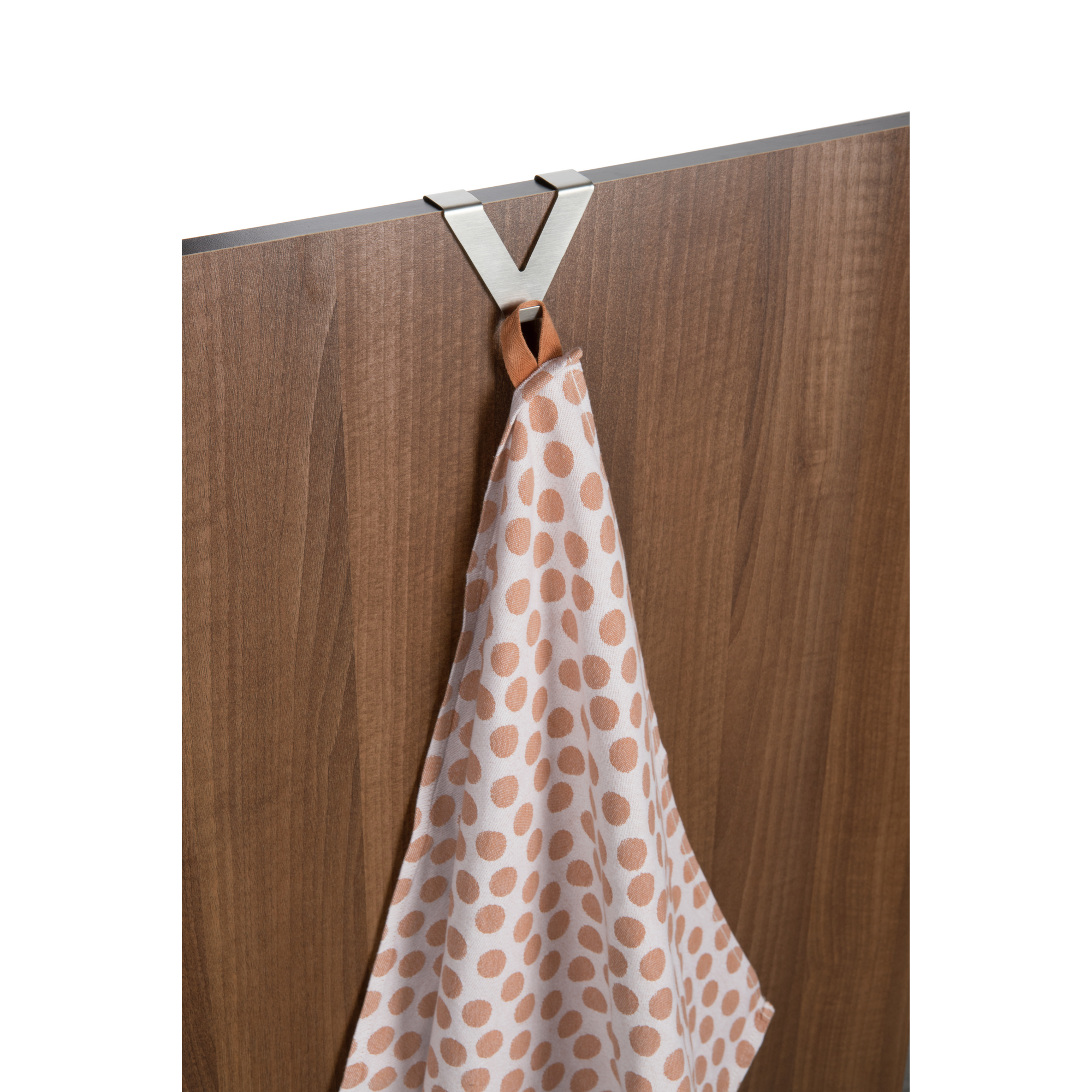 Dekohaken in V-Form edelstahlfarben 2 Stück