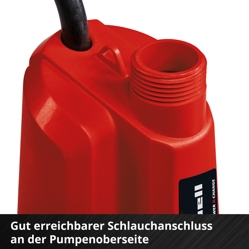 Akku-Klarwasserpumpe 'GE-PP 18 RB Li' 3000 l/h mit Akku und Ladegerät