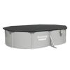 Stahlwandpool Komplett-Set 'Hydrium™' mit Sandfilteranlage oval granitgrau 500 x 366 x 122 cm