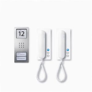 Türsprechanlage 'CA 812-2' weiß/edelstahlfarben