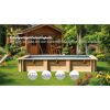Massivholzpool-Set 'Papaya' rechteckig 520 × 320 × 133 cm