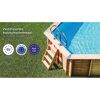 Massivholzpool-Set 'Papaya' rechteckig 520 × 320 × 133 cm