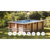 Massivholzpool-Set 'Papaya' rechteckig 520 × 320 × 133 cm