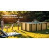 Massivholzpool-Set 'Papaya' rechteckig 520 × 320 × 133 cm