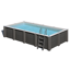 Composite Pool-Set 'Avantgarde Nova' rechteckig grau 606 × 326 × 124 cm, mit LED-Strahler und Smart Plug Modul