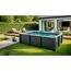 Composite Pool-Set 'Avantgarde Nova' rechteckig grau 606 × 326 × 124 cm, mit LED-Strahler und Smart Plug Modul