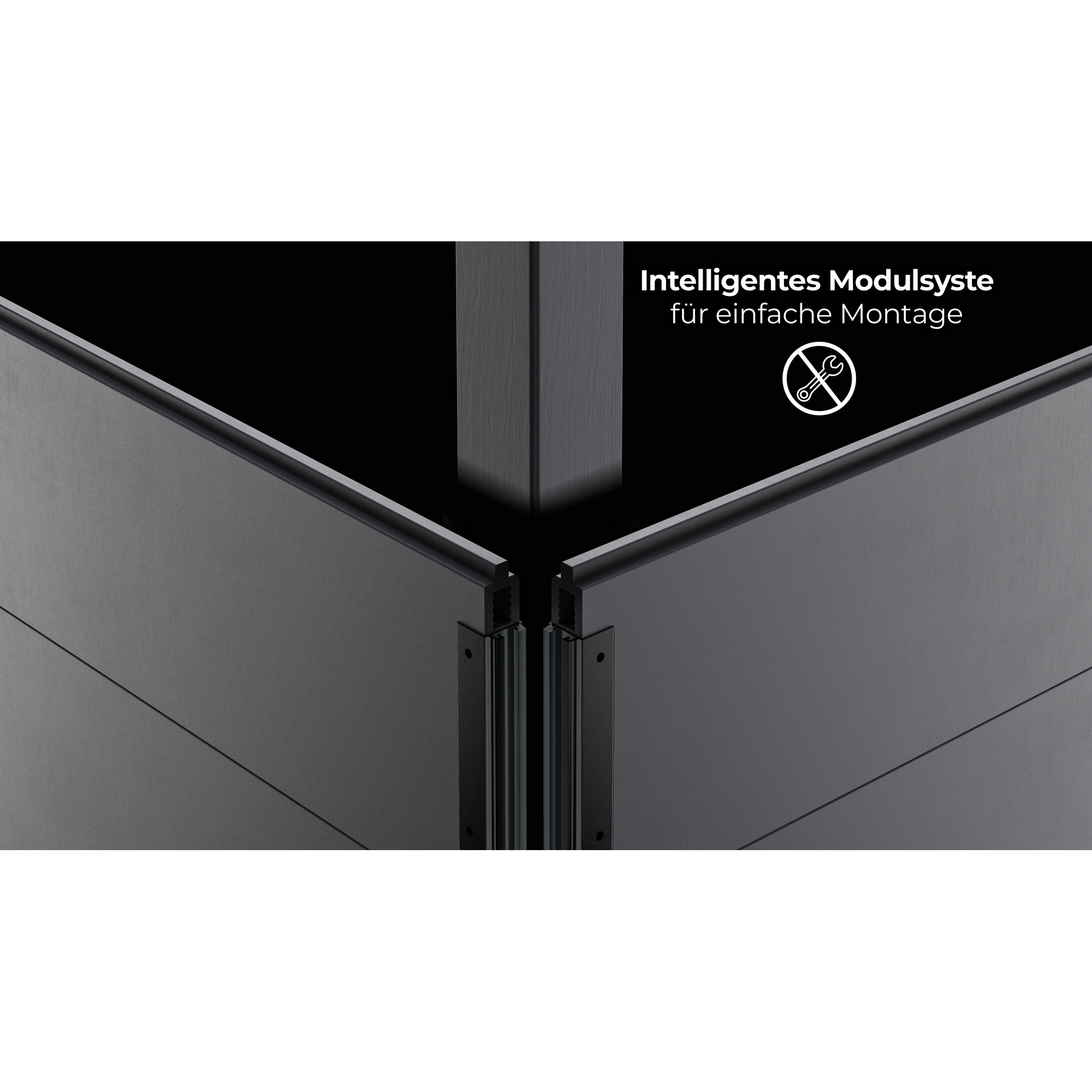 Composite Pool-Set 'Avantgarde Nova' rechteckig grau 606 × 326 × 124 cm, mit LED-Strahler und Smart Plug Modul