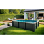 Composite Pool-Set 'Avantgarde Nova' rechteckig grau 595 × 315 × 126 cm, Smart Plug Modul