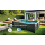 Composite Pool-Set 'Avantgarde Nova' rechteckig grau 455 × 315 × 126 cm, Smart Plug Modul