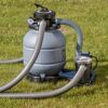 Composite Pool-Set 'Avantgarde Nova' quadratisch grau 315 × 315 × 96 cm, Smart Plug Modul