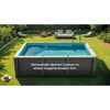 Composite Pool-Set 'Avantgarde Nova' quadratisch grau 315 × 315 × 96 cm, Smart Plug Modul