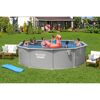 Stahlwandpool Komplett-Set 'Hydrium™' mit Sandfilteranlage rund granitgrau Ø 457 x 122 cm