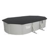 Stahlwandpool Komplett-Set 'Hydrium™' mit Sandfilteranlage oval granitgrau 610 x 366 x 122 cm