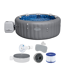Energiespar-Whirlpool 'LAY-Z-SPA® Santorini HydroJet Pro™' mit App-Steuerung für 7 Personen Ø 216 x 80 cm