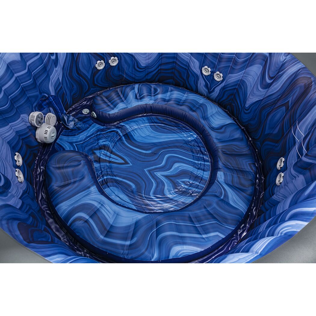 Energiespar-Whirlpool 'LAY-Z-SPA® Santorini HydroJet Pro™' mit App-Steuerung für 7 Personen Ø 216 x 80 cm