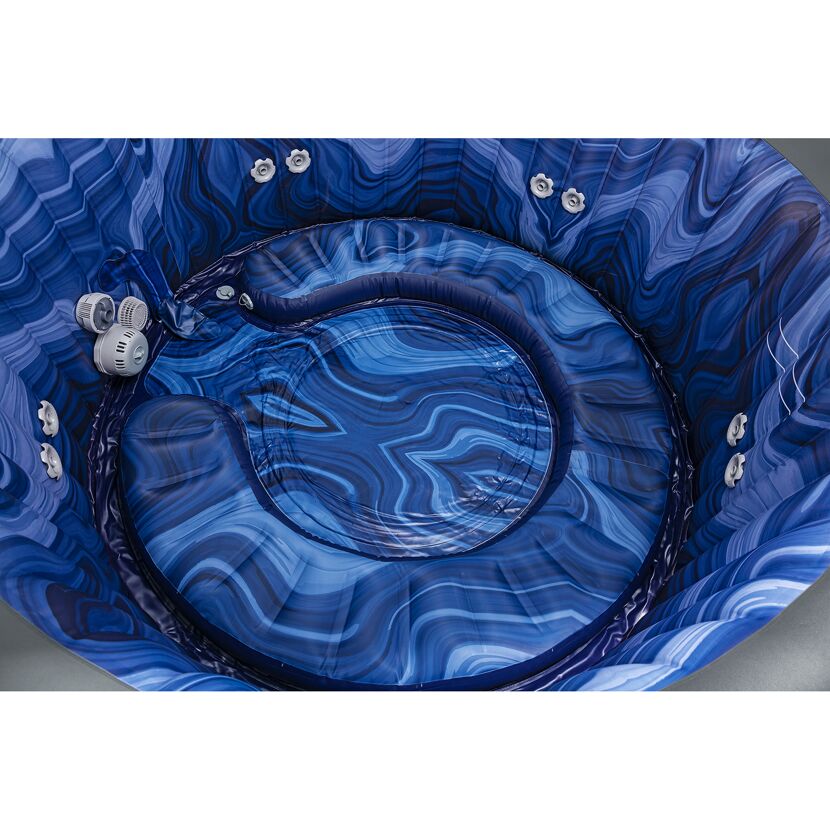 Energiespar-Whirlpool 'LAY-Z-SPA® Santorini HydroJet Pro™' mit App-Steuerung für 7 Personen Ø 216 x 80 cm