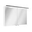 LED-Spiegelschrank 'Flair' weiß/schwarz 100 x 69,6 x 26,5 cm