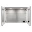LED-Spiegelschrank 'Flair' weiß/schwarz 100 x 69,6 x 26,5 cm
