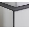 Waschtischplatte mit Unterschrank 'Flair' schwarz/weiß 100,6 x 48,7 x 47,5 cm
