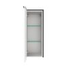 Midischrank 'Flair' links weiß/schwarz 32,8 x 82,3 x 32 cm