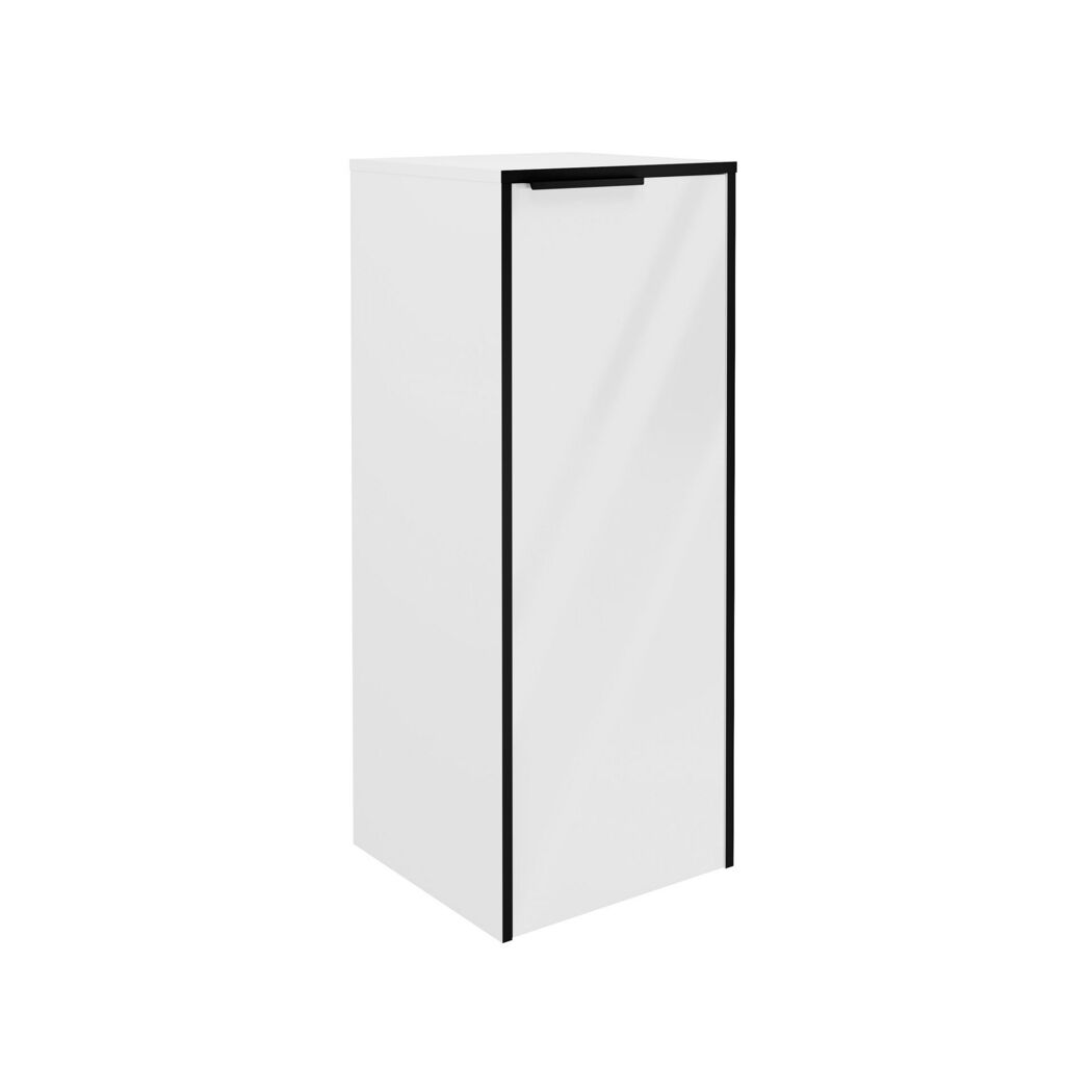 Midischrank 'Flair'rechts weiß/schwarz 32,8 x 82,3 x 32 cm