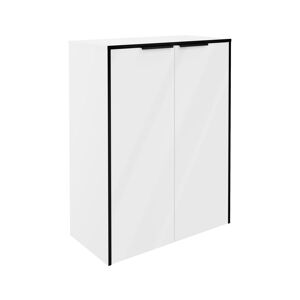 Midischrank 'Flair' weiß/schwarz 62,8 x 82,3 x 32 cm