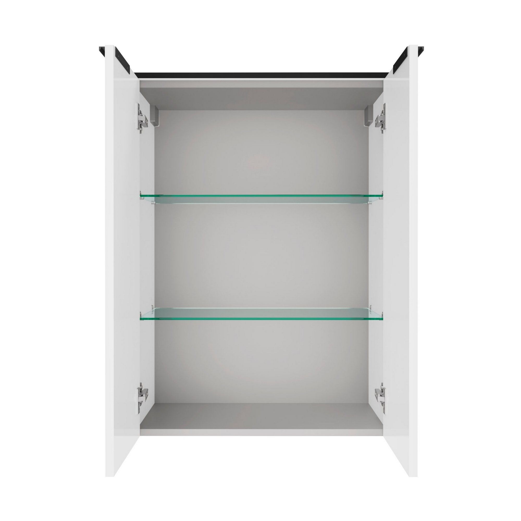 Midischrank 'Flair' weiß/schwarz 62,8 x 82,3 x 32 cm