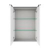 Midischrank 'Flair' weiß/schwarz 62,8 x 82,3 x 32 cm